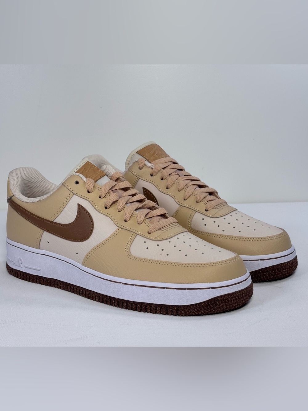 Nike Air Force 1 Low LV8 Pearl White Ale Brown Men's Size 10.5 New In Box